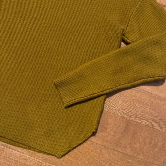 Wilfred Free 100% Merino Wool Wolter Sweater in Chartreuse - Picture 6 of 8